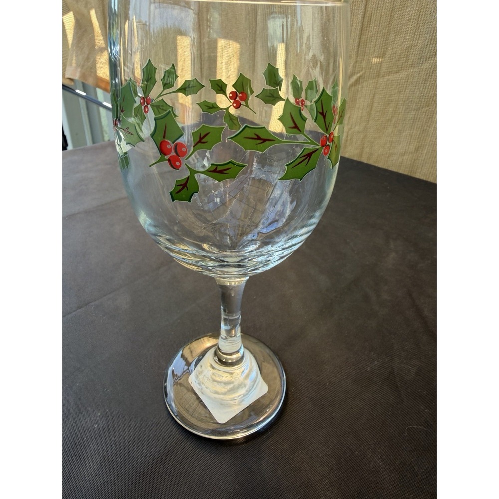 Vintage libbey wine glass
